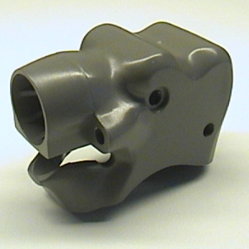 Animal Body Part, Elephant Head with Pin Dark Gray
