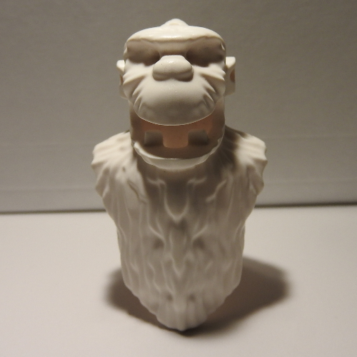 Creature Body Part, Yeti Head and Torso White