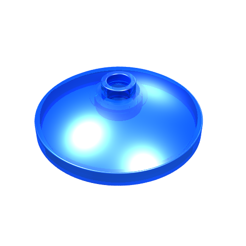 Dish 3 × 3 Inverted [Radar] Trans-Dark Blue