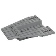 Keil Platte speziell 12 × 12 mit 4 × 8 vertieft, Pinlöcher Hellblaugrau