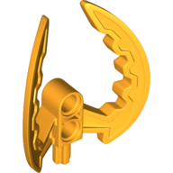 Large Figure Weapon, Claw, Climbing Claw / Kodan Ball Half (Toa Nuva) Bright Light Orange