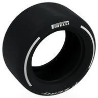 Tyre 81.6 × 44 Slick with White 'PIRELLI', 'P ZERO' print Schwarz