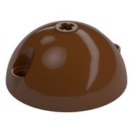 Technic Panel Dome 5 × 5 with Pin Holes Reddish Brown