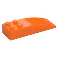 Brick Curved 6 × 2 Orange