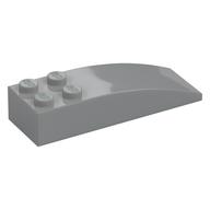 Brick Curved 6 × 2 Light Bluish Gray