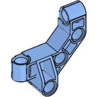 Large Figure Skeletal, Torso, Back, Beam 4 × 4 × 2 (Matoran) Mittelblau