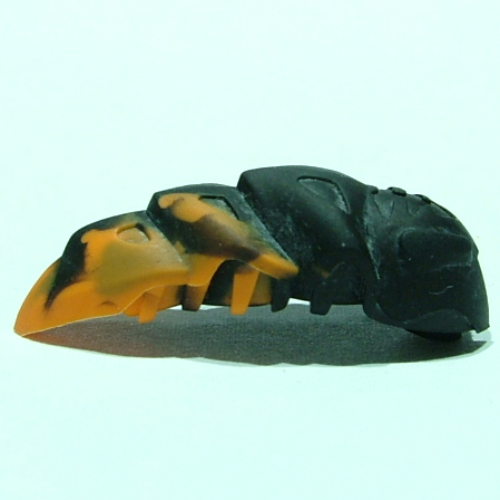 Large Figure Accessory, Rahkshi Kraata Stage 1 with Marbled Orange Tail Pattern Schwarz