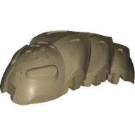 Large Figure Accessory, Rahkshi Kraata Stage 1 with Marbled Tan Tail Pattern Flat Dark Gold