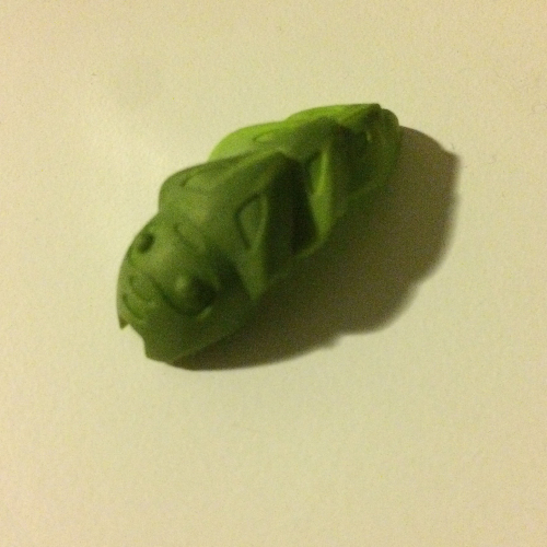 Large Figure Accessory, Rahkshi Kraata Stage 5 with Marbled Lime Tail Pattern Pearl Lime
