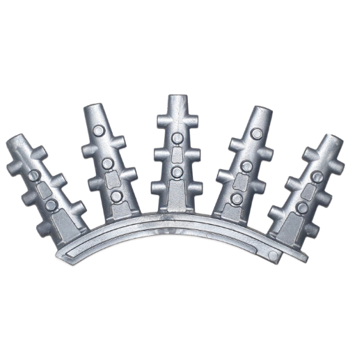 Large Figure Weapon, Back Blades, 5 Spikes with Side Spokes (Rahkshi Vorahk) Perlhellgrau