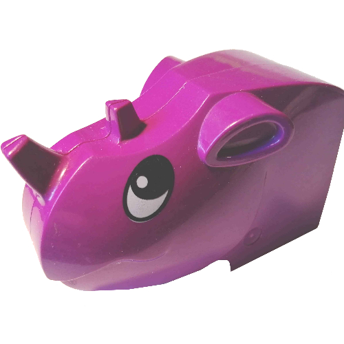 Duplo Animal Brick 2 × 2 Rhino Head Lila