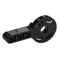 Technic Rotation Joint Disk with Pin Hole and 3L Beam Thick Schwarz