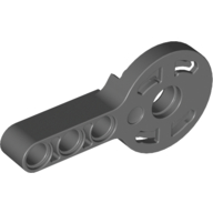 Technic Rotation Joint Disk with Pin Hole and 3L Beam Thick Dunkelblaugrau