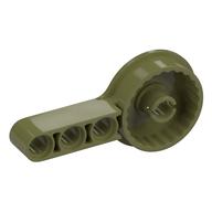 Technic Rotation Joint Disk with Pin and 3L Beam Thick Olive Green