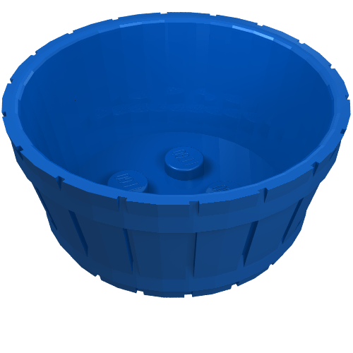 Barrel Half Large Blue