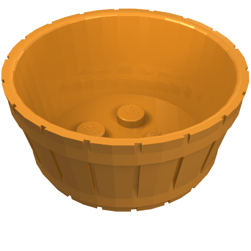 Barrel Half Large Fabuland Orange