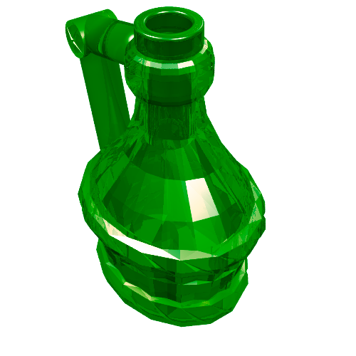 Equipment Flask with Handle Transparent-Grün