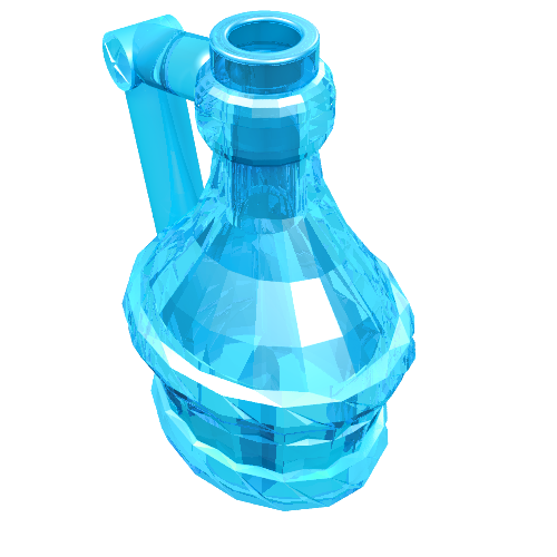 Equipment Flask with Handle Transparent-Hellblau
