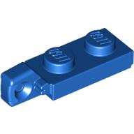 Hinge Plate 1 × 2 Locking with 1 Finger On End, with Groove Blue