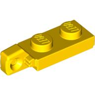 Hinge Plate 1 × 2 Locking with 1 Finger On End, with Groove Gelb