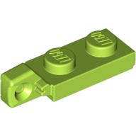 Hinge Plate 1 × 2 Locking with 1 Finger On End, with Groove Limette