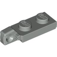 Hinge Plate 1 × 2 Locking with 1 Finger On End, with Groove Hellgrau