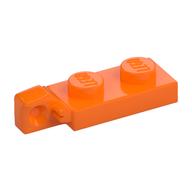 Hinge Plate 1 × 2 Locking with 1 Finger On End, without Groove Orange