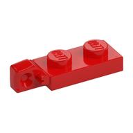 Hinge Plate 1 × 2 Locking with 1 Finger On End, without Groove Red