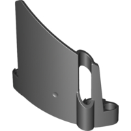 Technic Panel Fairing #22 Large Short, Small Hole, Side A Black