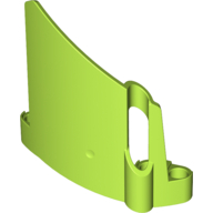 Technic Panel Fairing #22 Large Short, Small Hole, Side A Lime