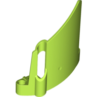 Technic Panel Fairing #23 Large Short, Small Hole, Side B Lime