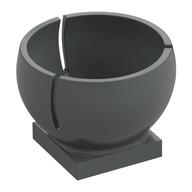 Cylinder Hemisphere 2 × 2 Ball Turret Socket Base Dark Gray