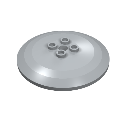 Dish 6 × 6 Inverted (Radar) with Hollow Studs Hellblaugrau
