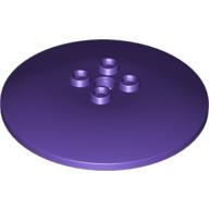 Dish 6 × 6 Inverted (Radar) with Hollow Studs Dunkellila