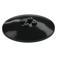 Dish 6 × 6 Inverted (Radar) with Solid Studs Black