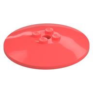 Dish 6 × 6 Inverted (Radar) with Solid Studs Coral