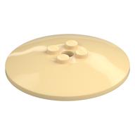 Dish 6 × 6 Inverted (Radar) with Solid Studs Tan