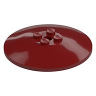 Dish 6 × 6 Inverted (Radar) with Solid Studs Dunkelrot