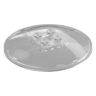 Dish 6 × 6 Inverted (Radar) with Solid Studs Trans-Clear