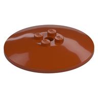 Dish 6 × 6 Inverted (Radar) with Solid Studs Dark Orange