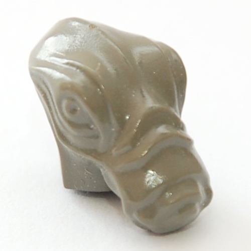 Minifig Head Special, Geonosian [Plain] Dunkelgrau