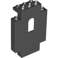 Panel 2 × 5 × 6 Wall with Arched Window Black