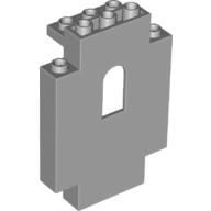 Panel 2 × 5 × 6 Wall with Arched Window Light Bluish Gray