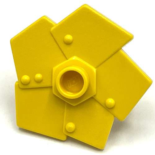 Duplo Plant Flower Metal Design with 5 Petals (Little Robots) Gelb