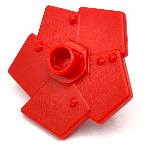 Duplo Plant Flower Metal Design with 5 Petals (Little Robots) Rot