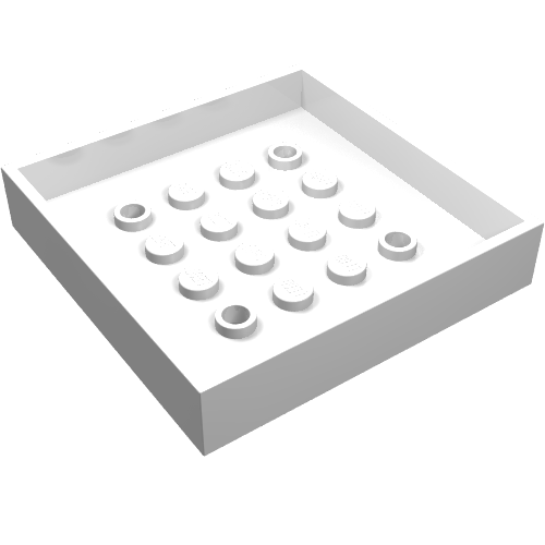 Box 6 × 6 Bottom White