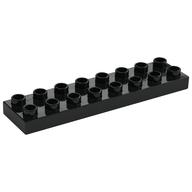 Duplo Plate 2 × 8 Black