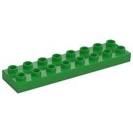 Duplo Plate 2 × 8 Bright Green