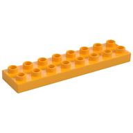 Duplo Plate 2 × 8 Bright Light Orange