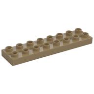Duplo Platte 2 × 8 Dunkelbeige